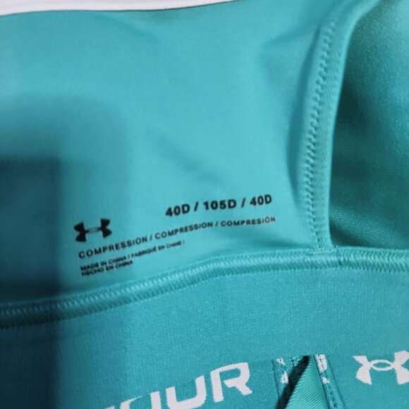 Under Armour Size 40D High Crossback Zip Front Sports Bra - Picture 4 of 5